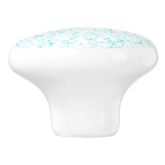 Blauer grüner Regen Keramik Pull Keramikknauf (Seitenansicht)