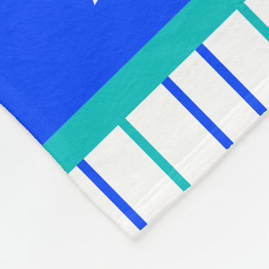 Blauer/grüner Stegosaurus-Dinosaurier, Fleecedecke (Ecke)