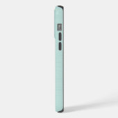 Blauer grüner Turquoise Riesenschneeflocke iPhone Hülle (Linke Seite)