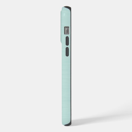 Blauer grüner Turquoise Riesenschneeflocke iPhone Hülle (Linke Seite)