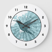 Blauer Grunge Kolibri
