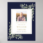 Blauer Grünstreifen Foto Feier der Lebenszeichen Poster (Vorne)