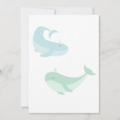 Blauer Grünwal 1. Geburtstag Party Einladung (Rückseite)