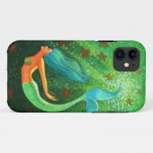 Blauer Haar-Meerjungfrauphantasiekunst iPhone 5 Case-Mate iPhone Hülle (Rückseite (Horizontal))