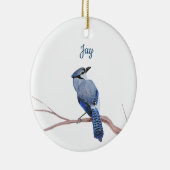 Blauer Häher Keramik Ornament (Rechts)