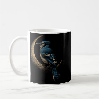 Blauer Häher Mondsichel Himmel Vögel beobachten Kaffeetasse
