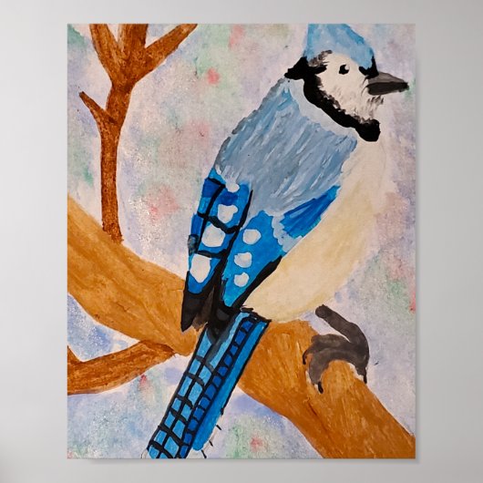 Blauer Häher Poster (Vorne)