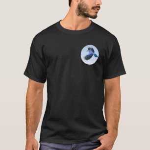 Blauer Häher Vogel Vogelbeobachter Vogelbeobachtun T-Shirt