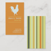 Blauer Hahn Visitenkarte (Vorne/Hinten)