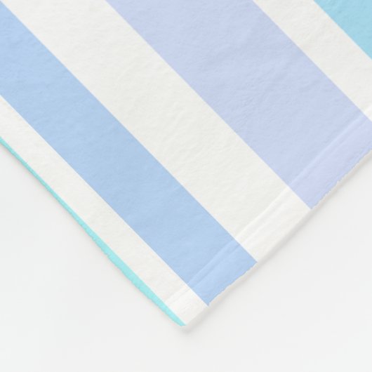 Blauer Hai-bunte Seestreifen Z Fleecedecke (Ecke)