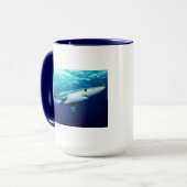 Blauer Hai Tasse (Vorderseite Links)