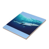 Blauer Haifisch Fliese (Seite)