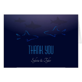 Blauer Haifisch-Hochzeit danken Ihnen zu kardieren