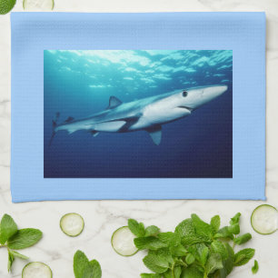 Blauer Haifisch Küchentuch