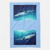 Blauer Haifisch Küchentuch (Vertikal)