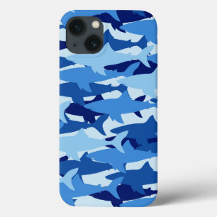 Blauer Haifisch-Muster Case-Mate iPhone Hülle