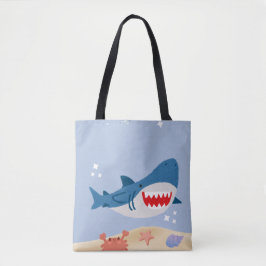 Blauer Haifisch-Tragetasche Tasche