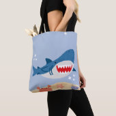 Blauer Haifisch-Tragetasche Tasche (Von Nahem)
