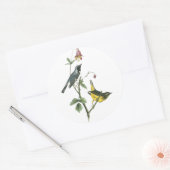 Blauer Halbblauer, John Audubon Runder Aufkleber (Umschlag)
