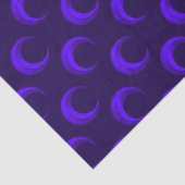 Blauer Halbmond Muster Halloween Seidenpapier (Detail)