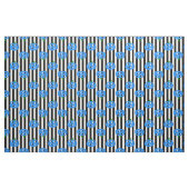 blauer Halloween-Herz-Kürbis gestreift Stoff (Yard (91,4 cm))