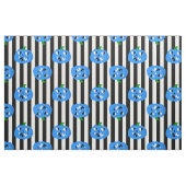 blauer Halloween-Herz-Kürbis gestreift Stoff (Fat Quarter (45,7 x 55,9 cm))