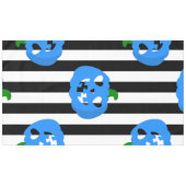 blauer Halloween-Herz-Kürbis gestreift Tischdecke (Vorderseite (Horizontal))