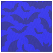blauer halloween vampir fledermäuse gothic stoff (Nahaufnahme)