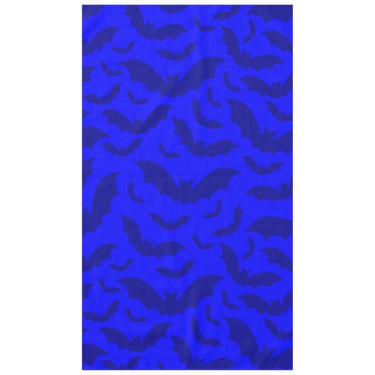 blauer halloween vampir fledermäuse gothic tischdecke (Vorderseite)