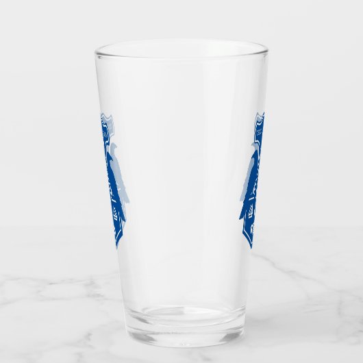 Blauer Hammerglas Glas (Rechts)