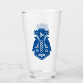 Blauer Hammerglas Glas (Vorderseite)