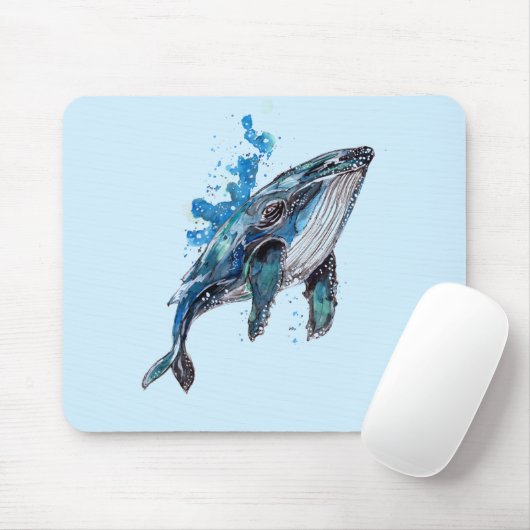 Blauer Hampenwal Mousepad (Mit Mouse)