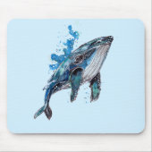 Blauer Hampenwal Mousepad (Vorne)