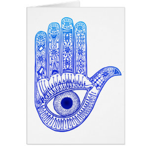 Blauer Hamsa Hand / böse Augenschutzmittel / Hand 
