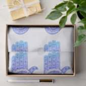 Blauer Hamsa Hand / böse Augenschutzmittel / Hand Seidenpapier (Geschenk)