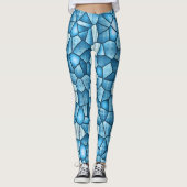 Blauer Hartglas Trendy Spring & Summer Leggings (Vorderseite)