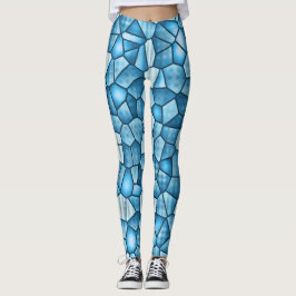 Blauer Hartglas Trendy Spring & Summer Leggings