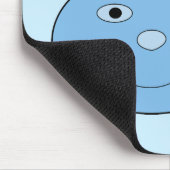Blauer Hase Bunny Gesicht Frühling Ostern Mousepad (Ecke)