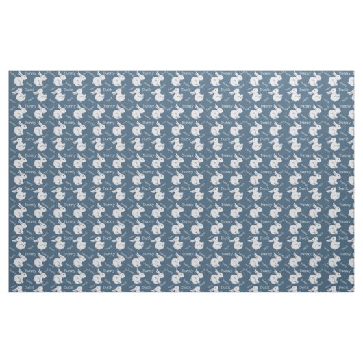 Blauer Hasen-Duck-Illusion Kindererbe Stoff (Fat Quarter (45,7 x 55,9 cm))