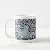 Blauer Hasen und Weiße Kaninchen Kaffeetasse (Links)