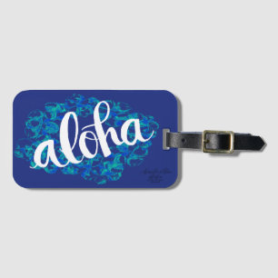 Blauer HawaiiAloha Gepäckanhänger