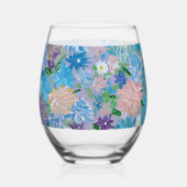 Blauer Haze Weinglas Ohne Stiel (Rechts)