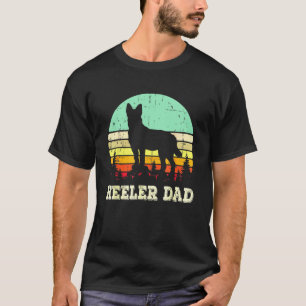 Blauer Heeler Hund Papa Australischer Cattle Hund T-Shirt