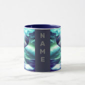 Blauer Heißluftballon Tasse (Zentrum)