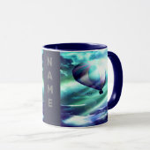 Blauer Heißluftballon Tasse (VorderseiteRechts)