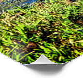 Blauer Held Poster (Ecke)