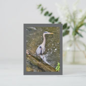 Blauer Held Postkarte (Stehend Vorderseite)