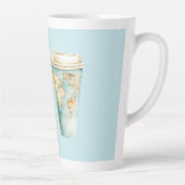 Blauer Hello World Kaffeebecher Milchtasse (Rechts)