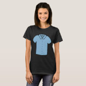 Blauer Hemd Typ Tattoo Vektor T-Shirt (Vorne ganz)