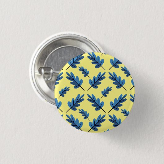 Blauer Herbst Button (Vorne & Hinten)